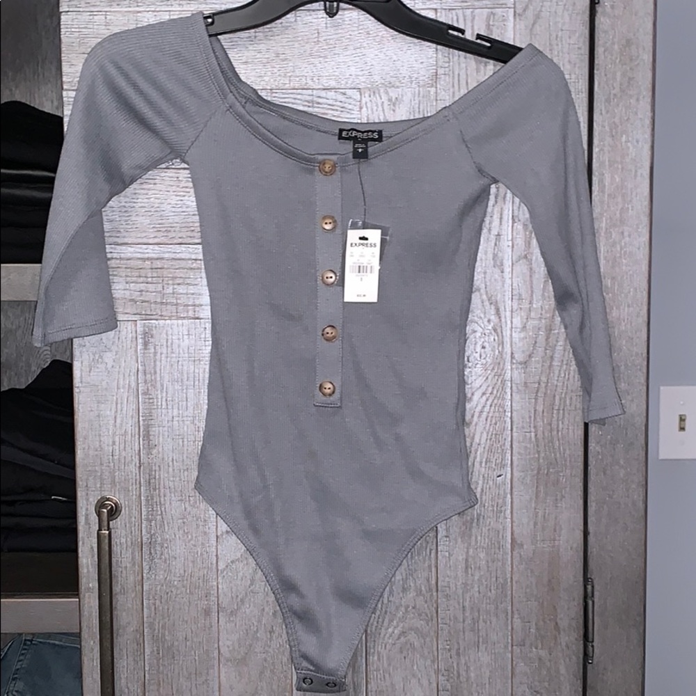 Express Gray Bodysuit